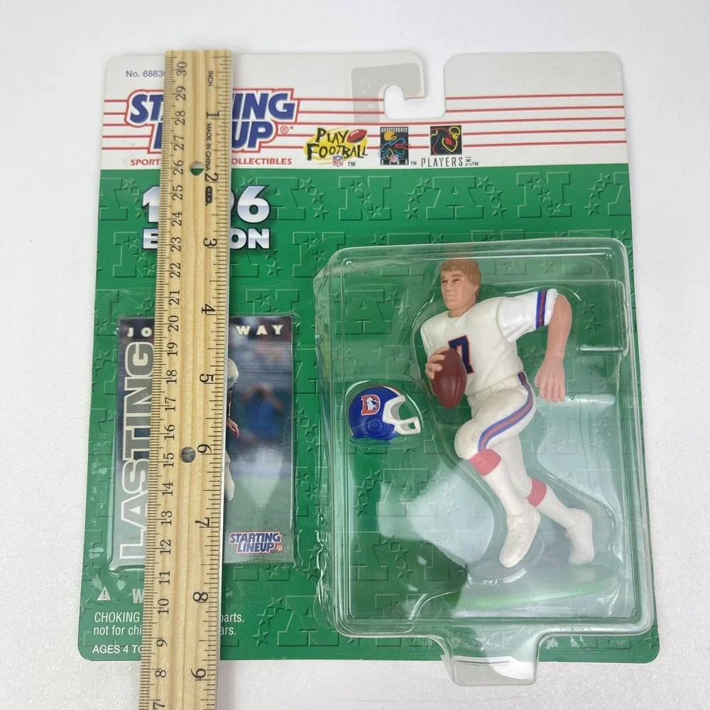1996 Starting Lineup JOHN ELWAY Figure and Card Denver Broncos